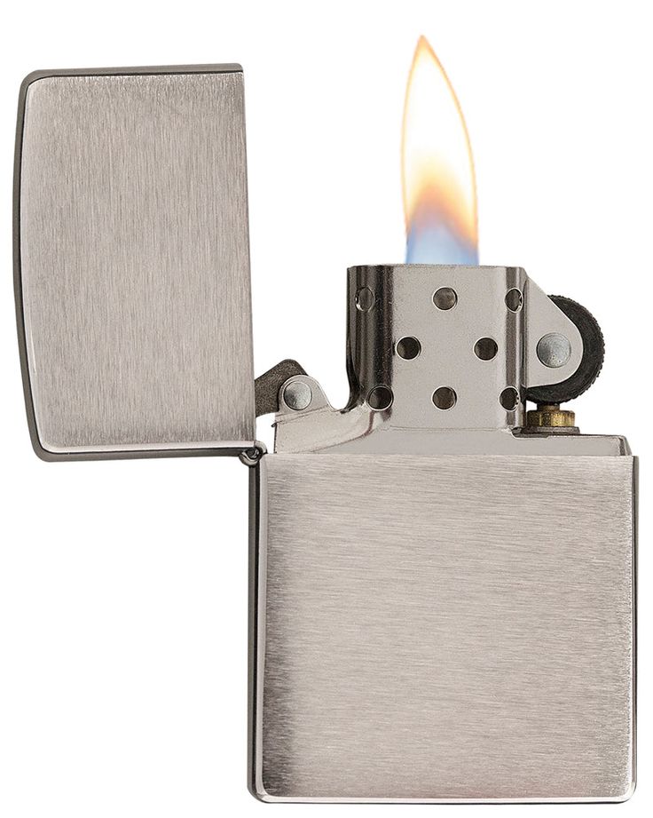 metal chrome flip top lighter