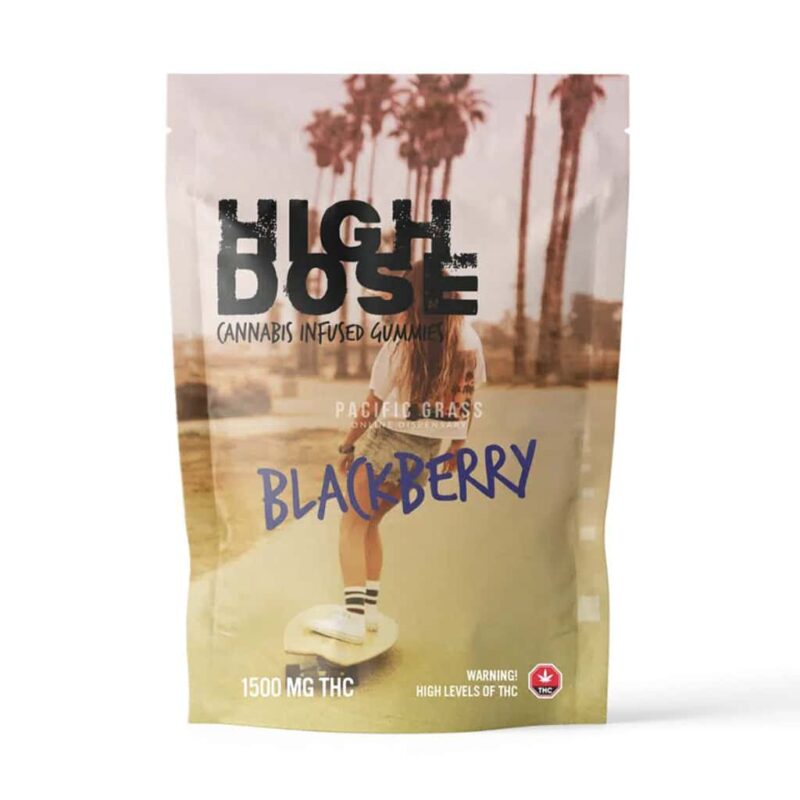 High Dose – Blackberry THC Gummies (1500mg)