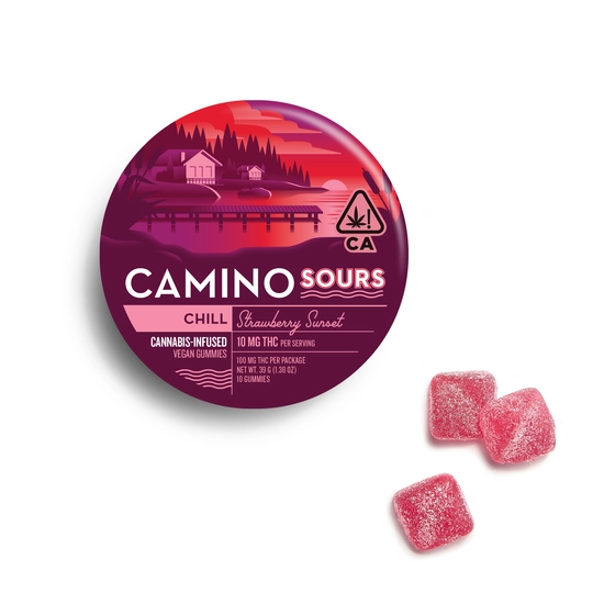 Camino Sour Strawberry Sunset 'Chill' Gummies (I)