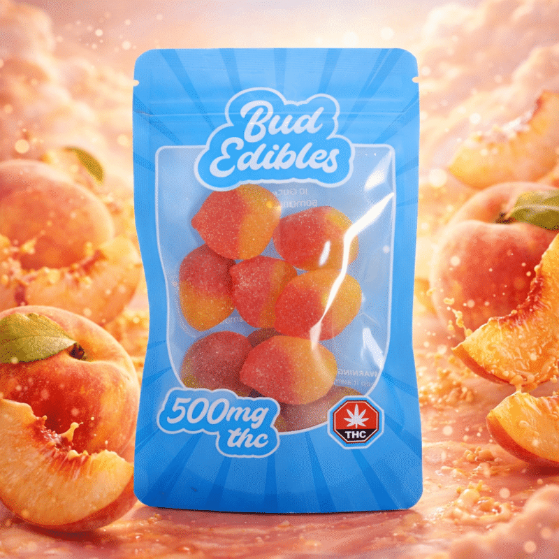 Bud Edibles – Fuzzy Peach Slices (500mg THC)