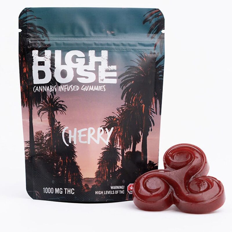 High Dose – Cherry THC Gummies (1000mg)