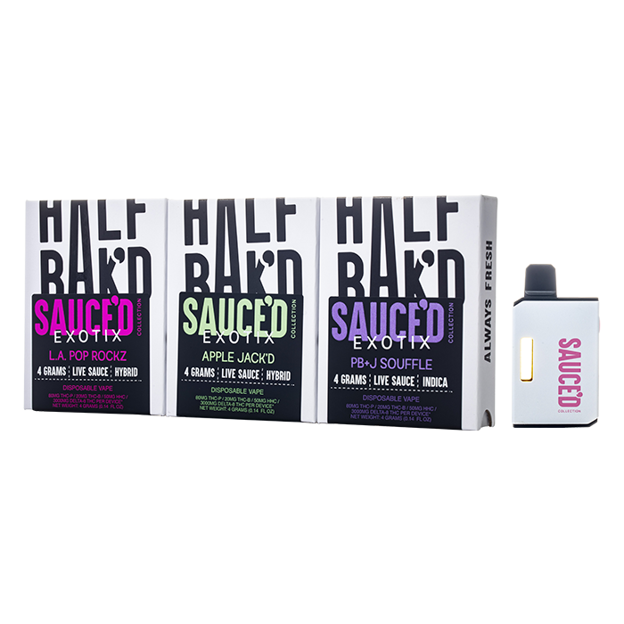 Half Bak'd Sauce'd Exotix Disposable 4G