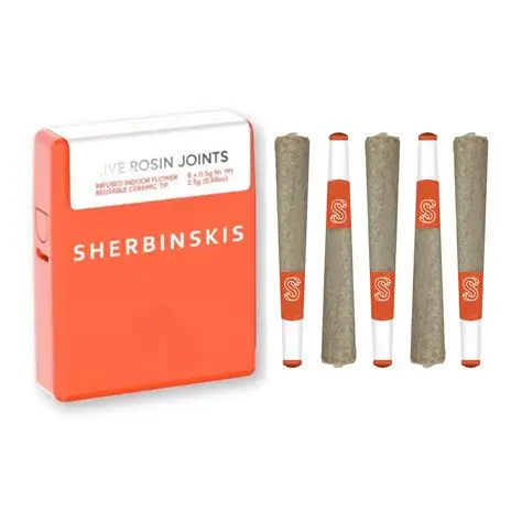 Nap Attack Mini Rosin Infused Prerolls - 2.5 g - 5 Pack by SHERBINSKIS Infused