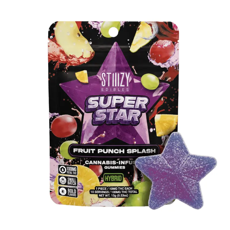 STIIIZY Fruit Punch Splash Star Gummies