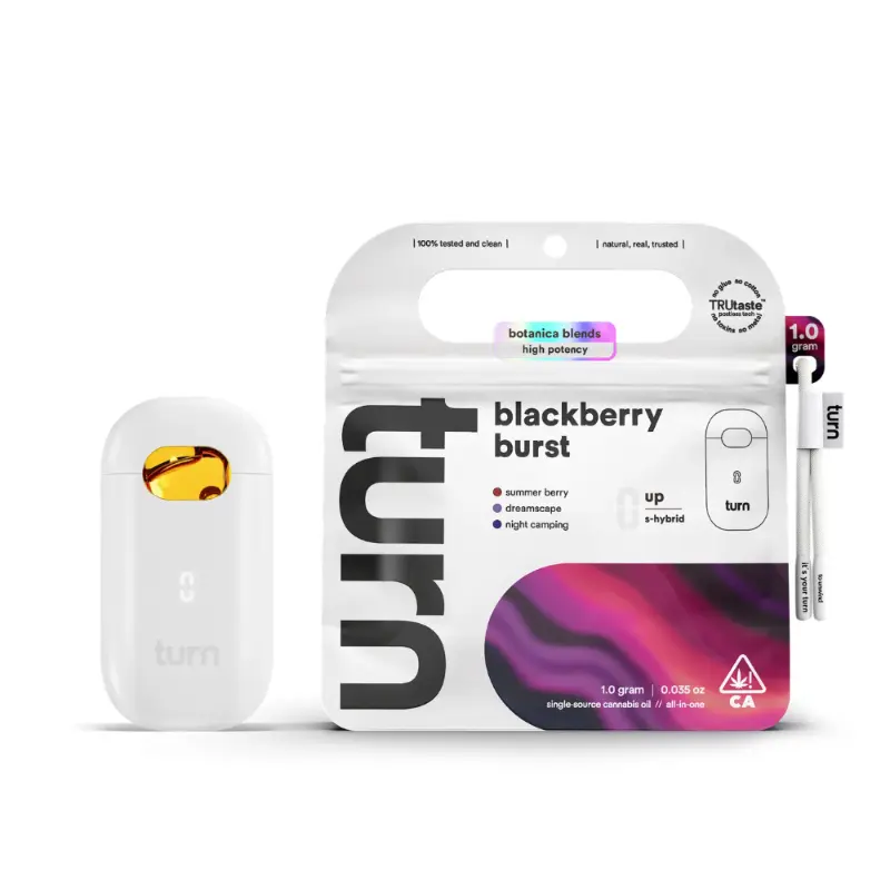 TURN Up All In One – Blackberry Burst Live Resin (1g)