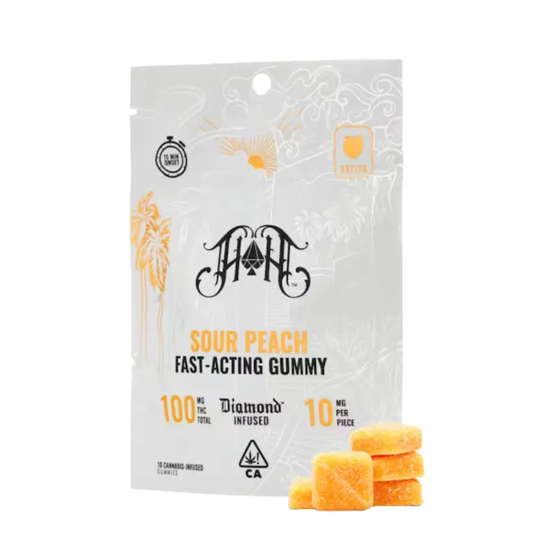 Heavy Hitters – Sour Peach Fast-Acting Gummies