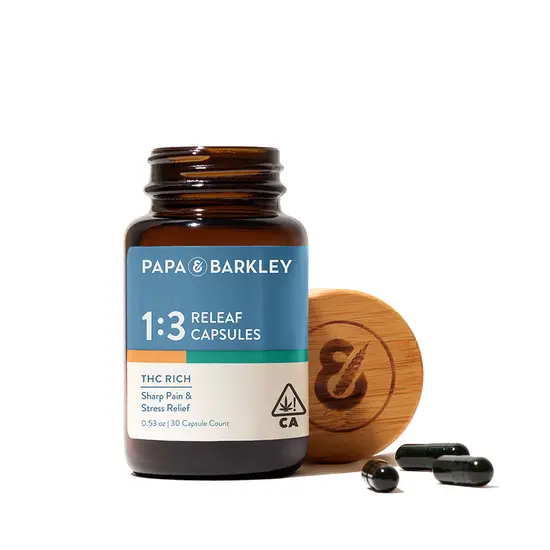 Papa & Barkley Capsules - 1:3 - THC Rich Releaf