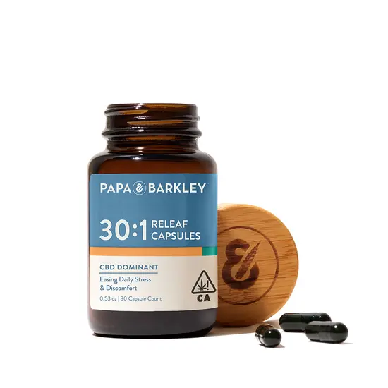 Papa & Barkley Capsules - 30:1 - CBD Dominant Releaf