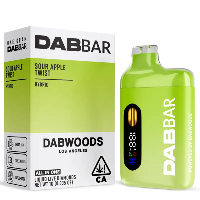 Dabwoods All-in-One - Sour Apple Twist Liquid Diamond (1g)