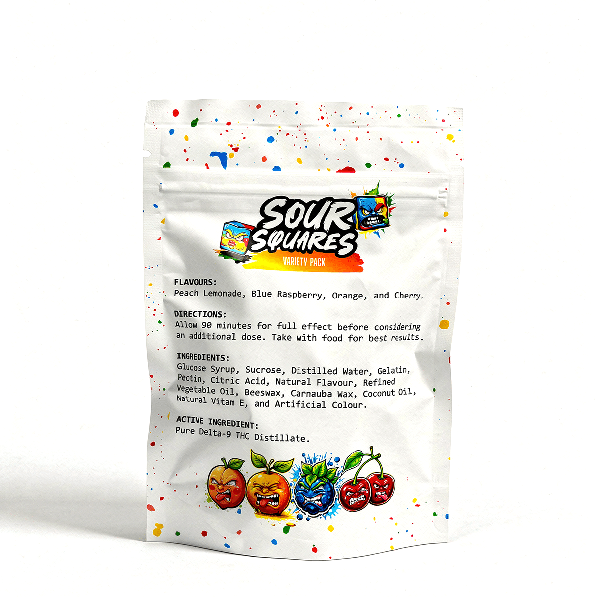 (SEPCIAL) Sour Squares – Sour Variety Gummies – 1000mg - Image 2