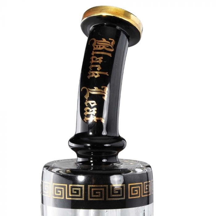 Black Leaf Triple Drum Percolator Bong with Ash Catcher - Image 4