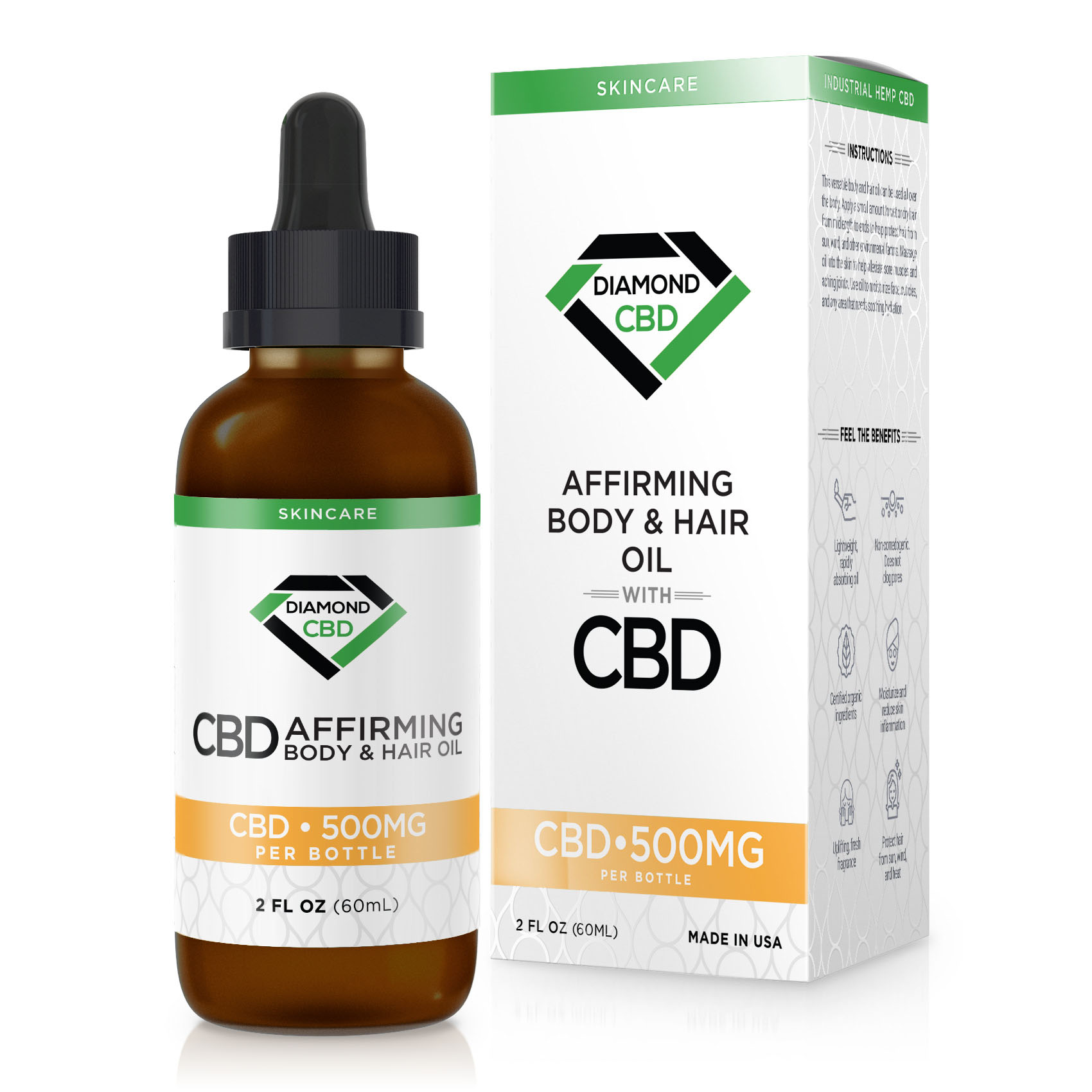 Diamond CBD Affirming Body & Hair Oil
