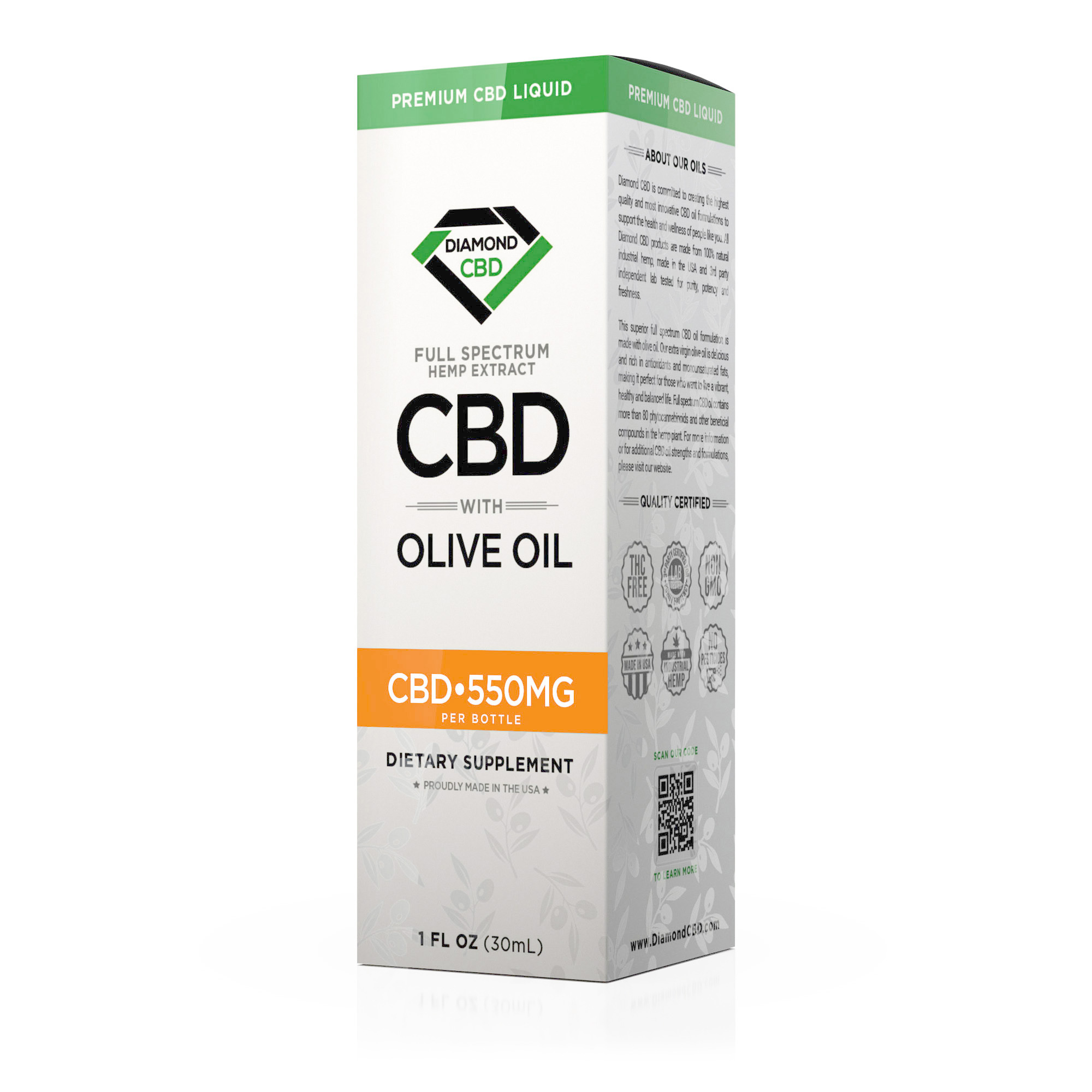 Diamond CBD Full Spectrum Olive Oil - Image 3