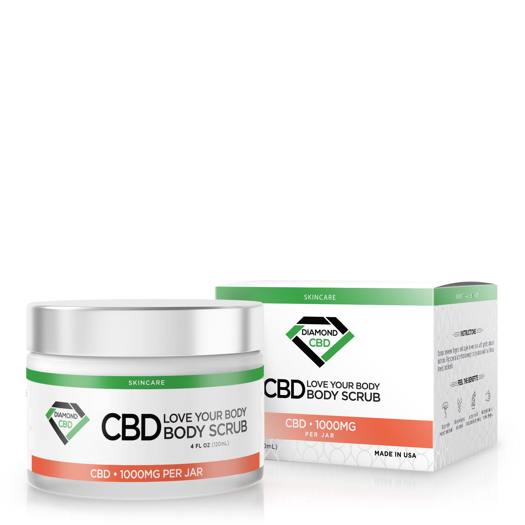 Diamond CBD Love Your Body Scrub