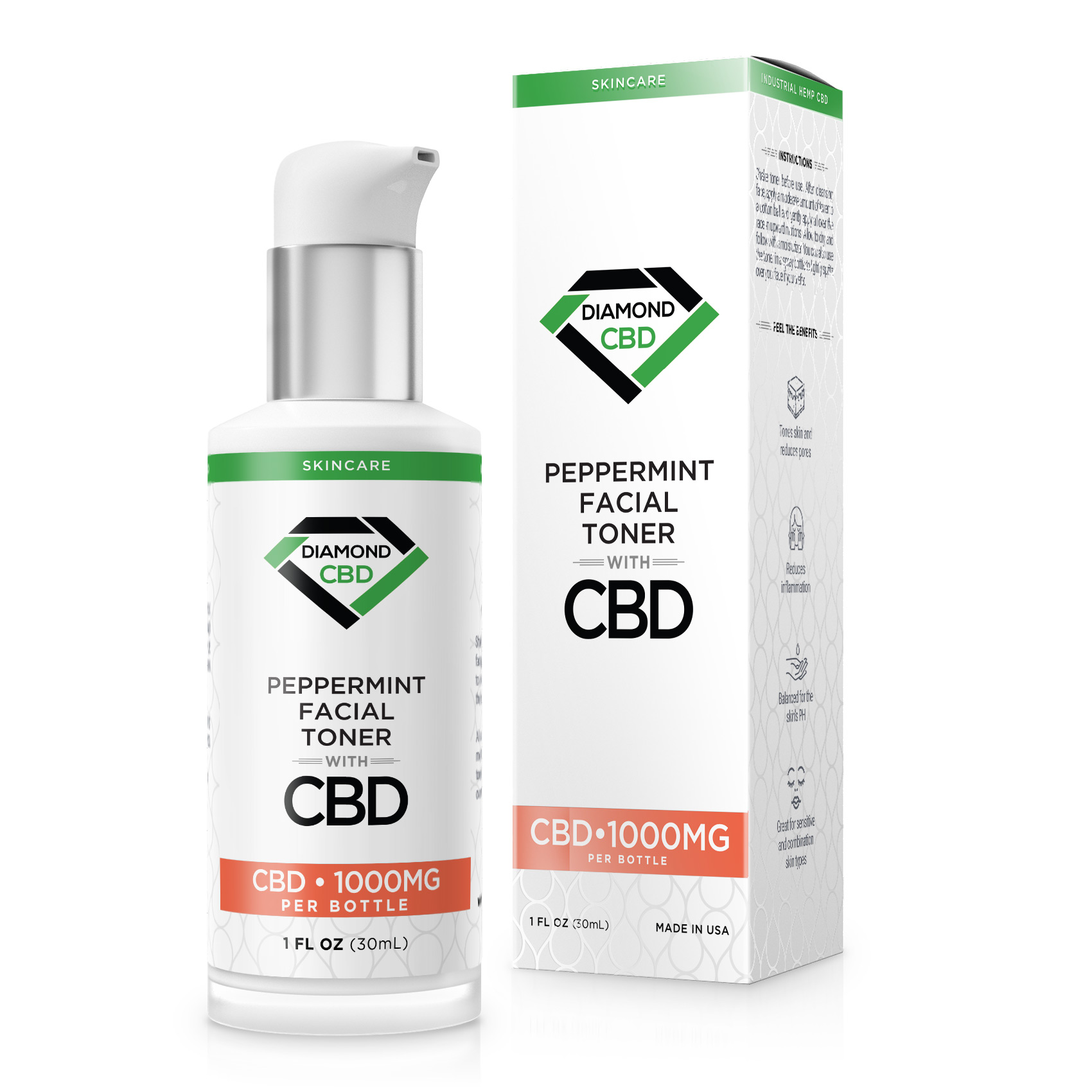 Diamond CBD Peppermint Facial Toner