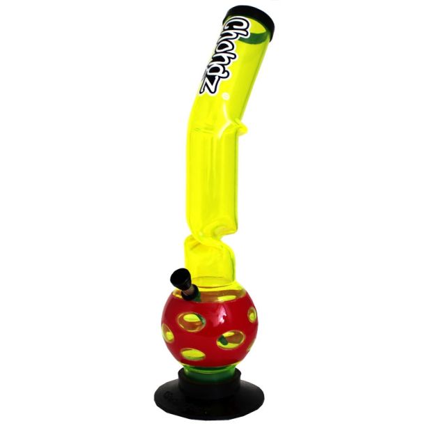 Chongz Acrylic Play It Cool Lean Back Ice Design Waterpipe - Assorted Colours - 16 Inch