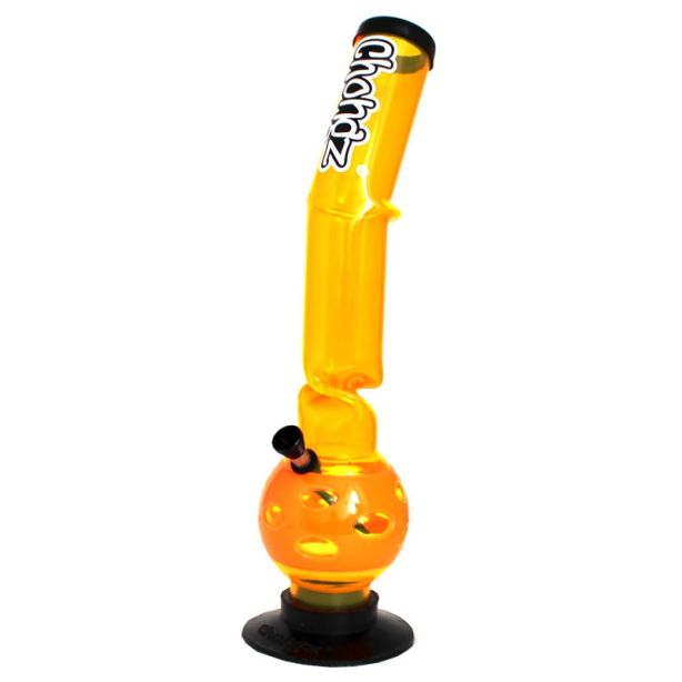Chongz Acrylic Play It Cool Lean Back Ice Design Waterpipe - Assorted Colours - 16 Inch - Image 2