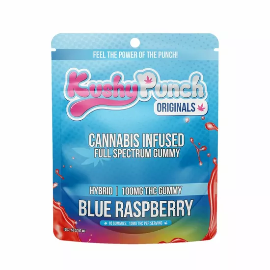 Kushy Punch Originals Blue Raspberry Gummy