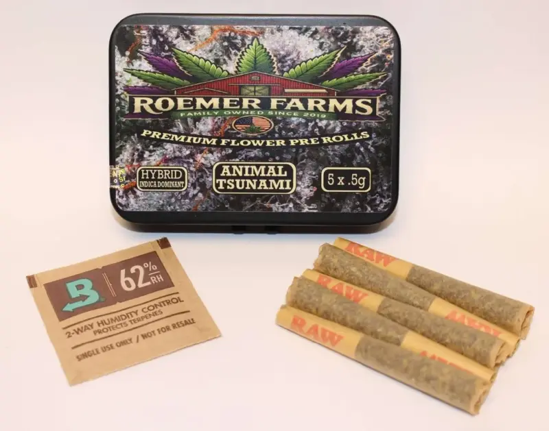 Roemer Farms Animal Tsunami 5pk Pre-rolls 2.5g