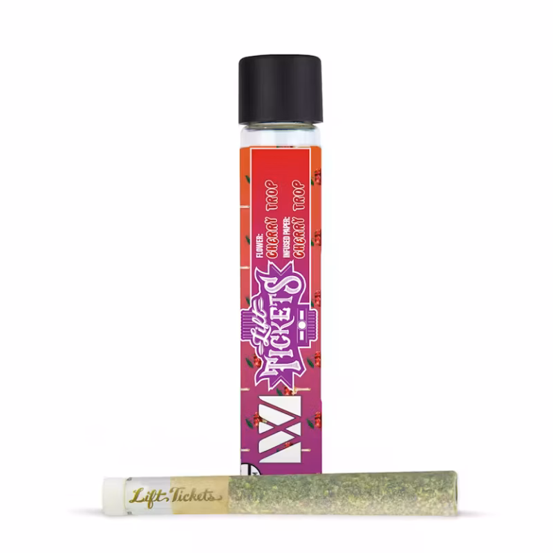 Lift Tickets Infused Glass Tip Pre-Roll: Cherry Trop x Cherry Trop 1g Joint