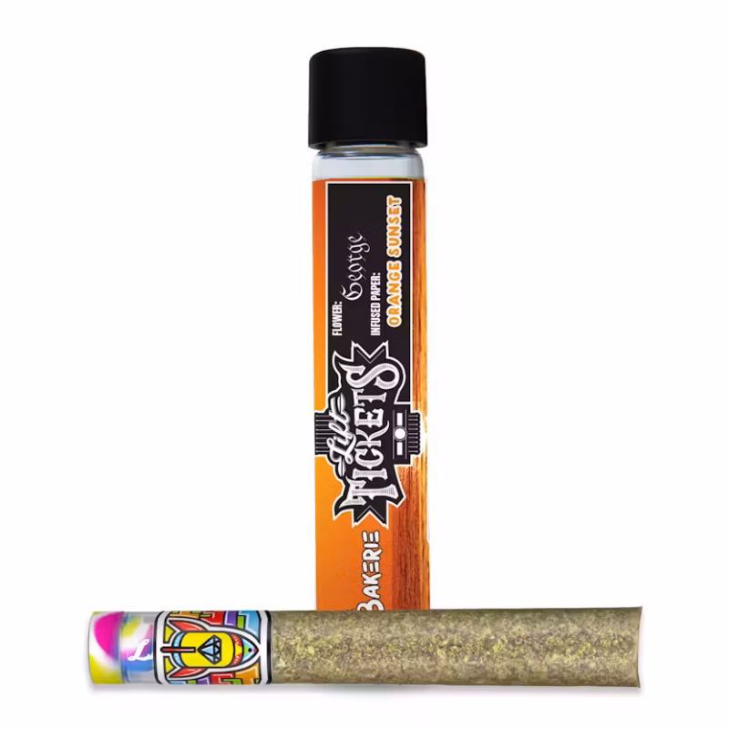 Lift Tickets Infused Glass Tip Pre-Roll: George x Orange Sunset 1.5g Joint