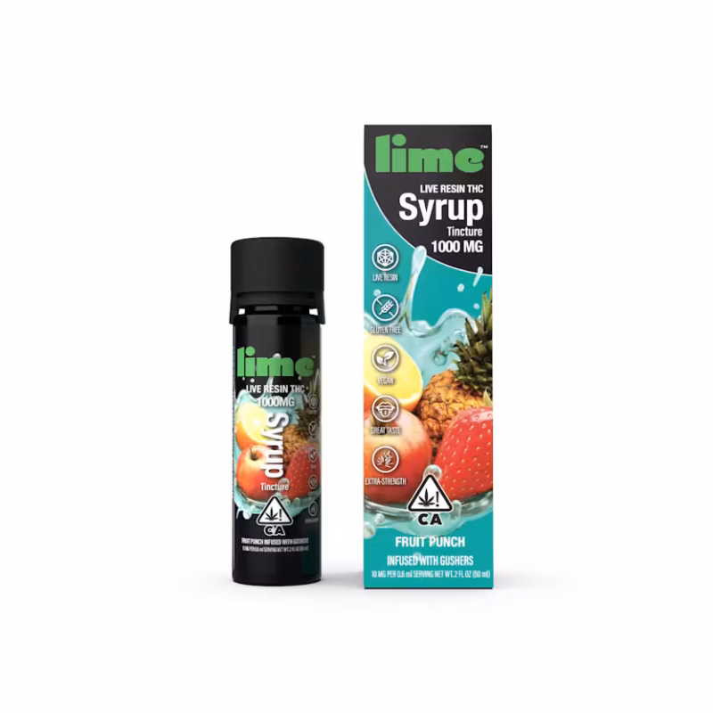 THC Syrup Tincture | Fruit Punch 1000mg Live Resin