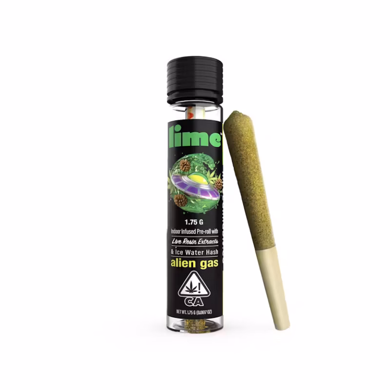 Lime 1.75g (Indica Infused Pre Roll) | Alien Gas