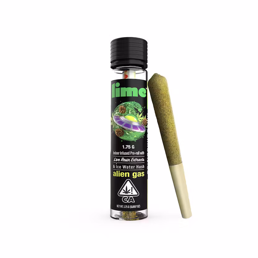 Lime 1.75g (Indica Infused Pre Roll) | Alien Gas