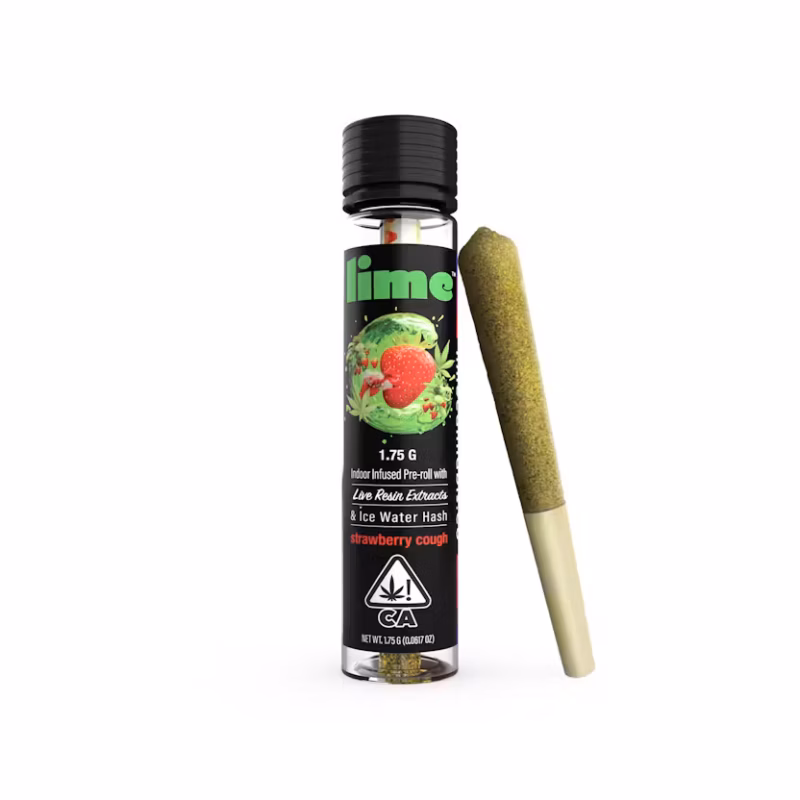 Lime 1.75g (Sativa Infused Pre Roll) | Strawberry Cough