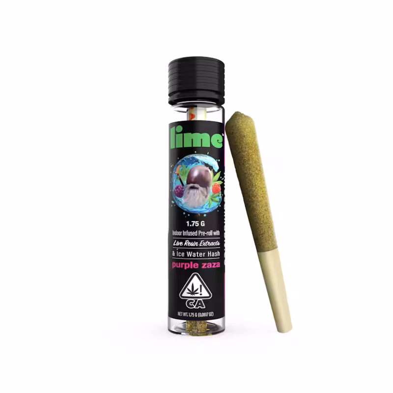 Lime 1.75g (Indica Infused Pre Roll) | Purple Zaza