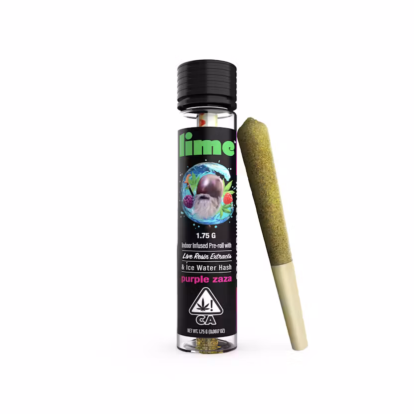 Lime 1.75g (Indica Infused Pre Roll) | Purple Zaza