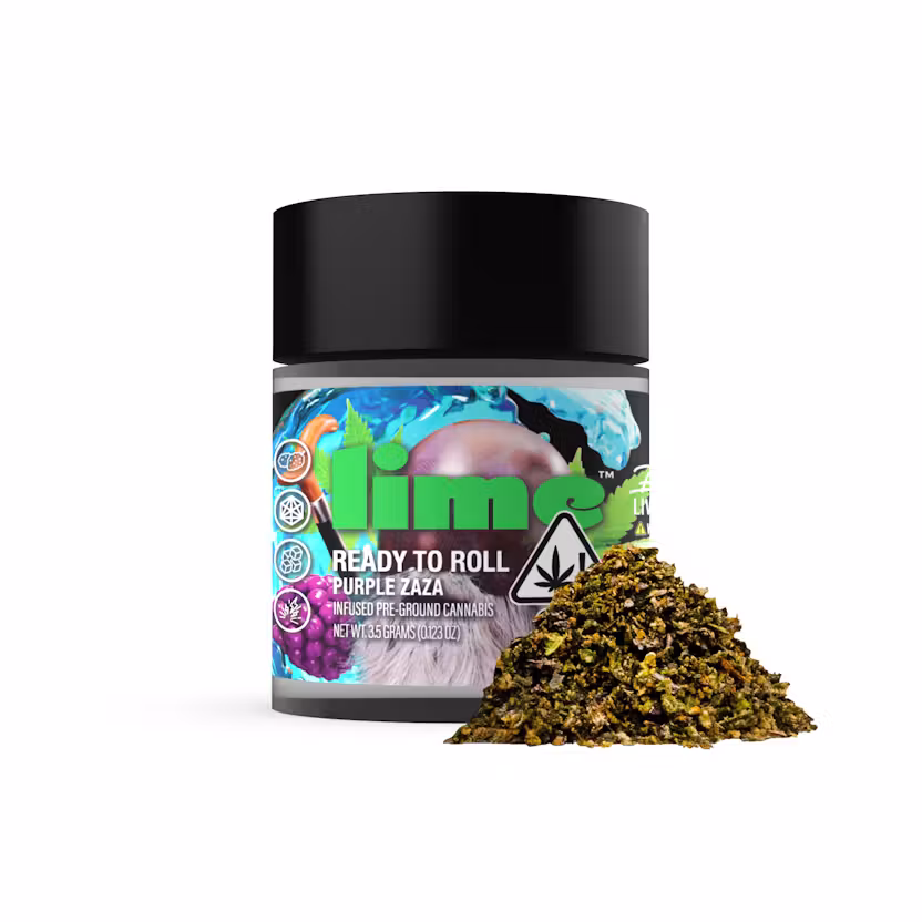 Lime Purple ZaZa | Exotic Ready-To-Roll Ground Infused Flower | 3.5g