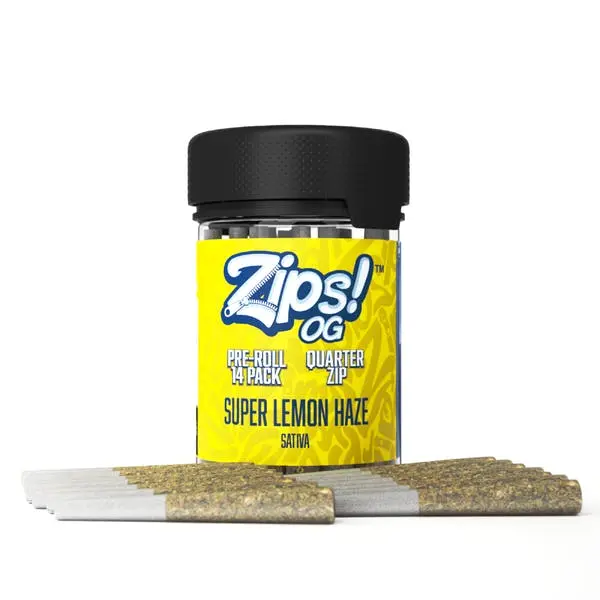 Zips Og Super Lemon Haze 14 pack Pre-rolls 7g