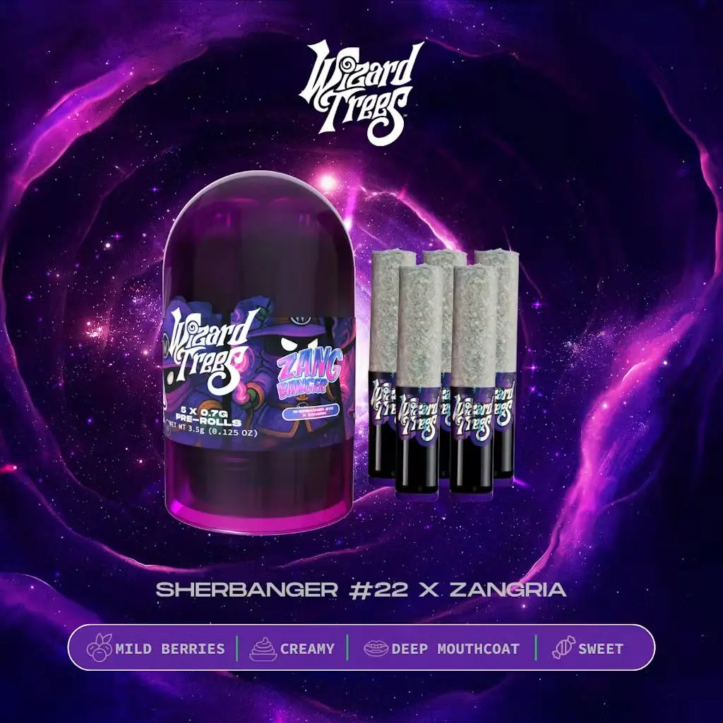 Wizard Trees Zangbanger • 5pk Pre-rolls • 3.5g