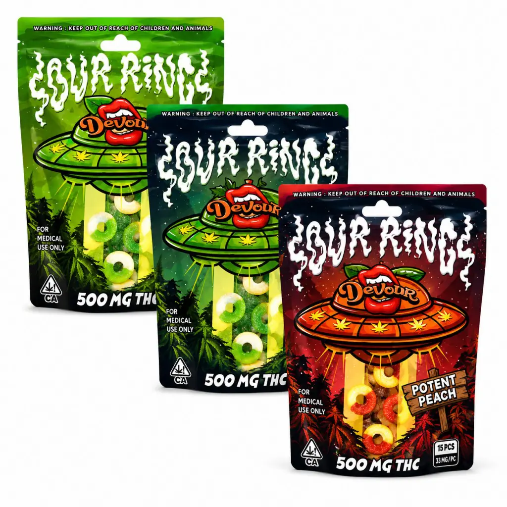 Devour – Sour Rings (500mg) - Image 2