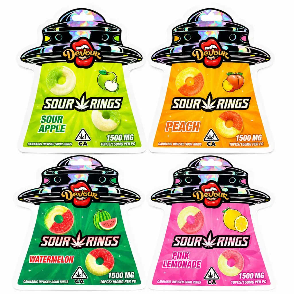 Devour – Sour Rings (1500mg) - Image 2