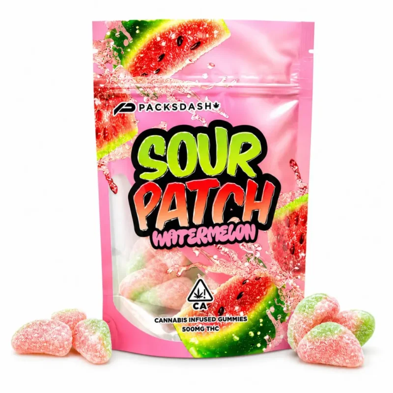 Packsdash Sour Patch Watermelon Edibles (500mg)