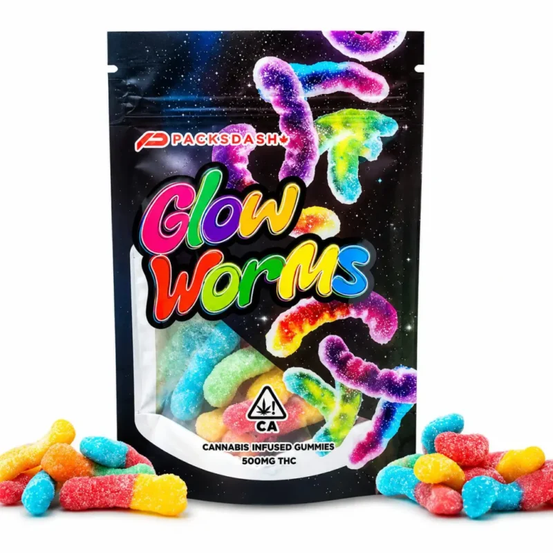 Packsdash Glow Worms Edibles (500mg)