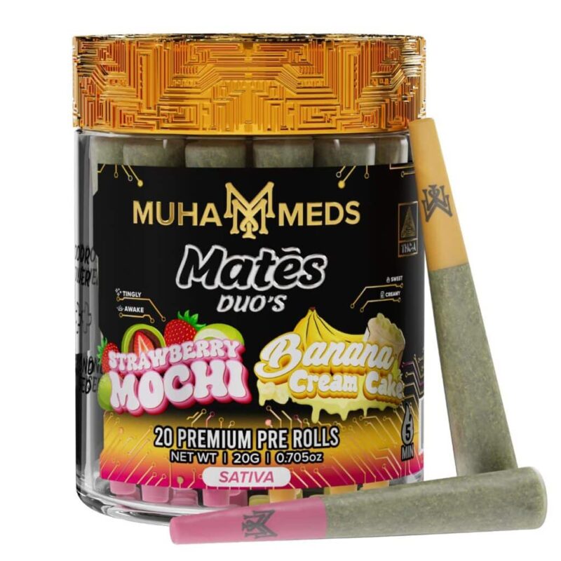 Muha Meds Mates DUO’S THCa Prerolls 20g 20ct