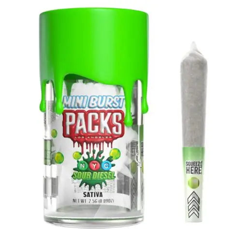 NYC Sour Diesel Mini Burst 5 pack Pre-Rolls 2.5g