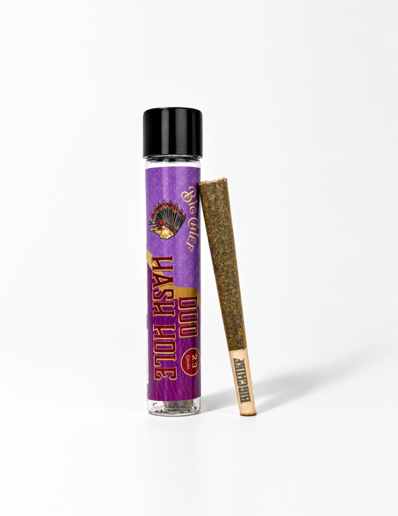 Big Chief Exotic Duo Strain Hash Holes Pre-Roll 2.3G