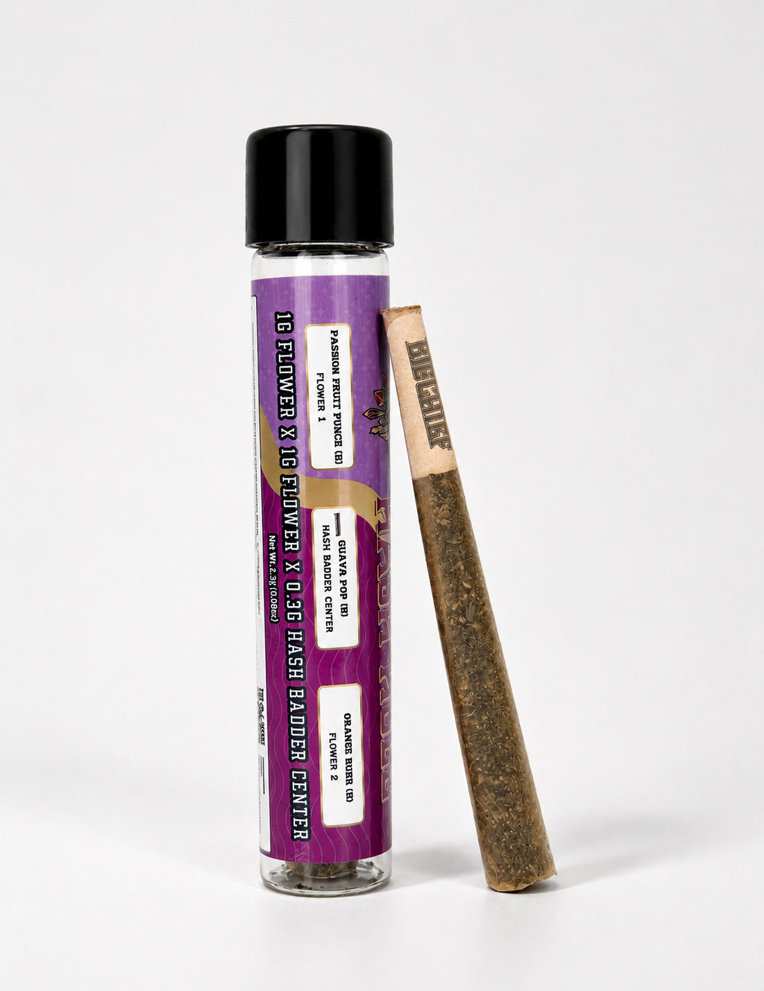 Big Chief Exotic Duo Strain Hash Holes Pre-Roll 2.3G - Image 2
