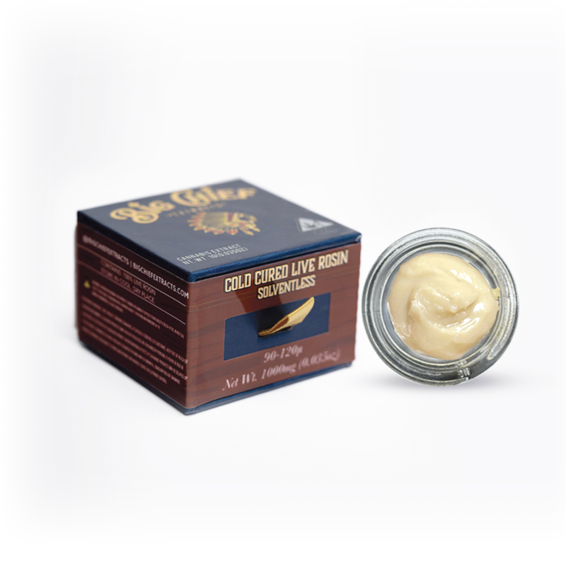 Big Chief Cold Cured Live Rosin Solventless 1G