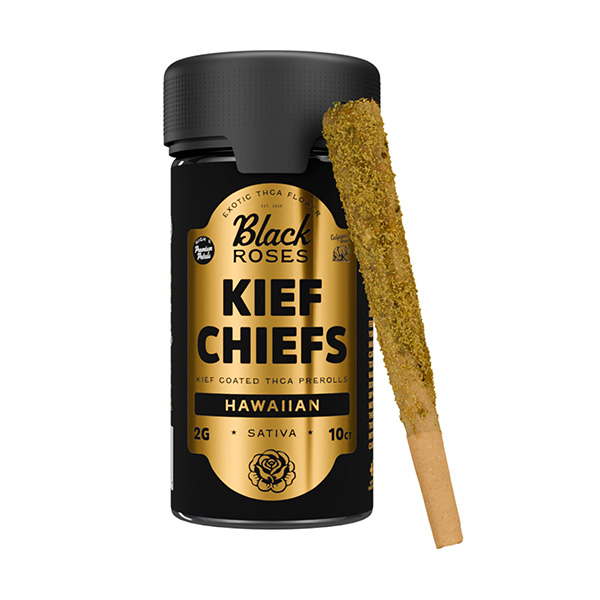 Black Roses Kief Chiefs Coated THCA Pre-Rolls | (10ct) 20g
