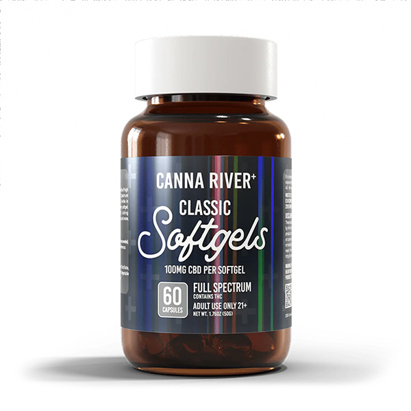 Canna River CBD Classic Softgels Full Spectrum | 60 Count
