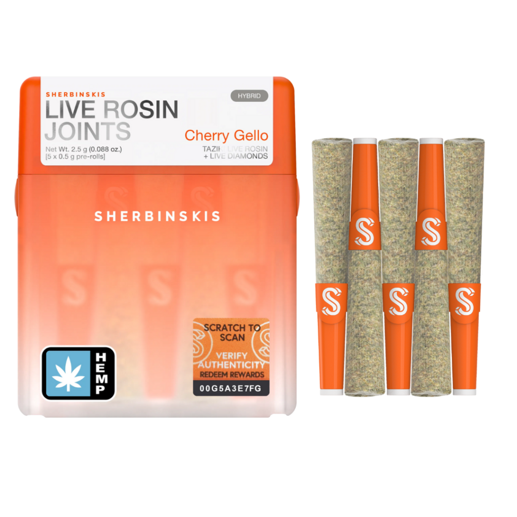 Sherbinskis Live Rosin Pre-Rolls 2.5G | 5ct